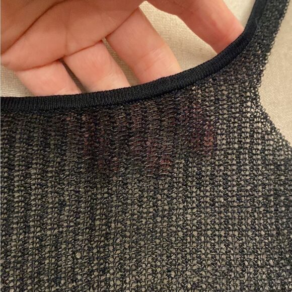 Helmut Lang Sheer Black Long Sleeve Top, L - Picture 8 of 9